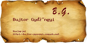 Bujtor Gyöngyi névjegykártya